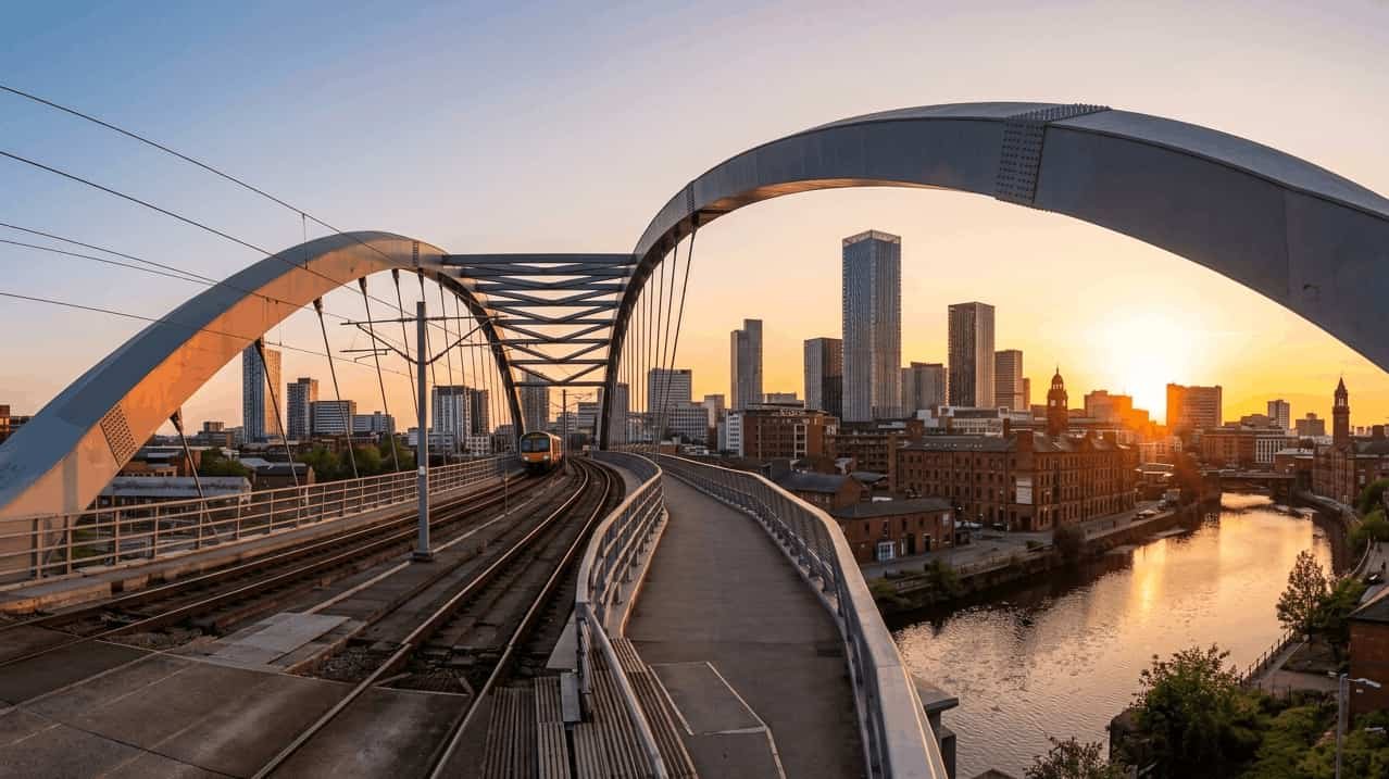 Manchester city skyline